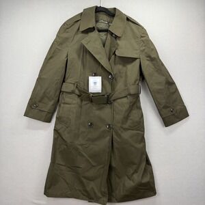 Garrison Collection US Army Heritage All Weather Coat Womens 18 Olive Green NEW